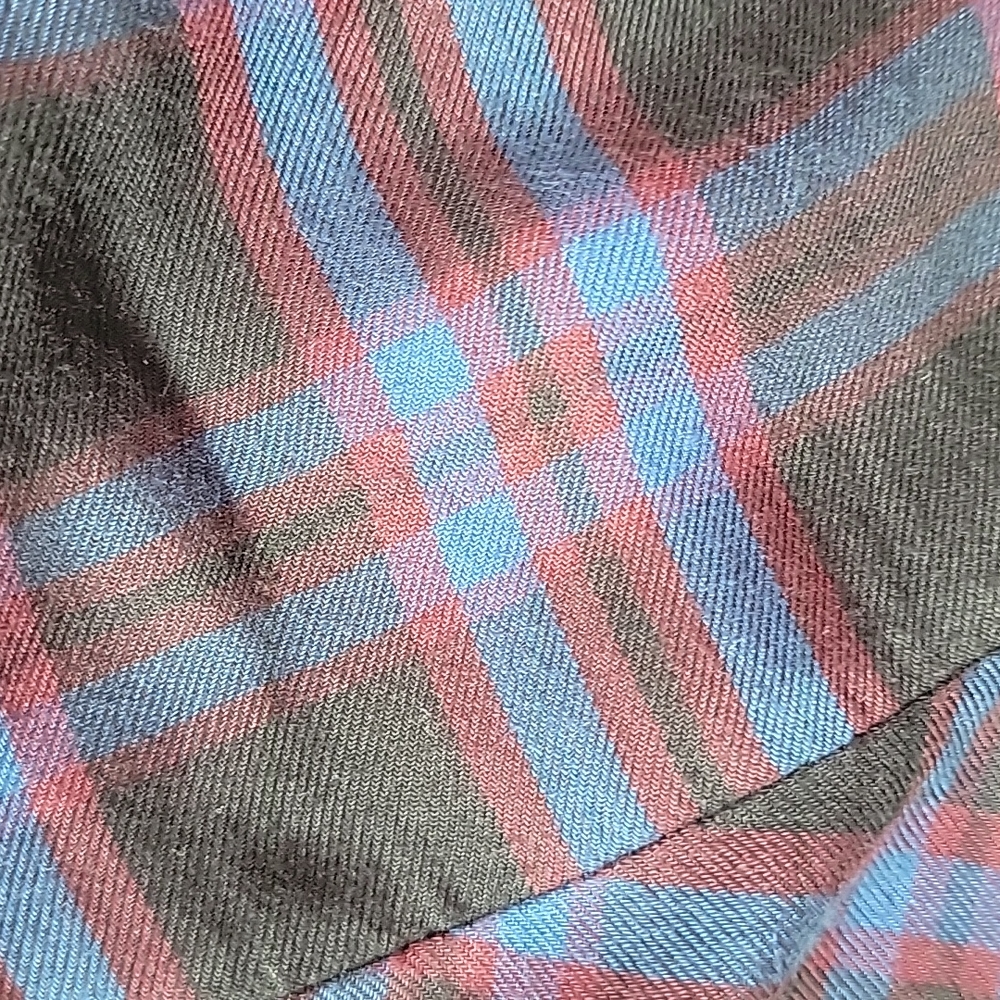 CABI Moody Plaid Button Up Flowy Peplum Tunic Shirt/M. - Picture 11 of 12